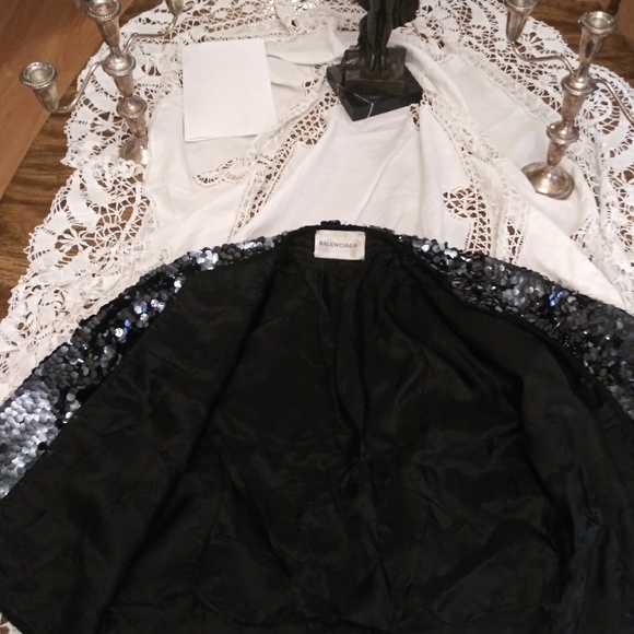 Vintage Balenciaga Sequin beads One Size Blazer cardigan - Picture 4 of 6